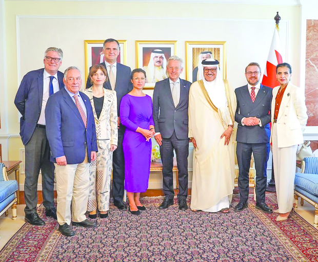 <p>Foreign Minister Dr Abdullatif Al Zayani received a delegation from the European Parliament, headed by Reinhold Lopatka. </p><p>Both sides reviewed the close relations between Bahrain and the European Union, and discussed means to further enhance co-operation and co-ordination across various domains. </p><p>They also addressed recent regional developments, particularly the repercussions of Iran’s closure of the Strait of Hormuz.</p>